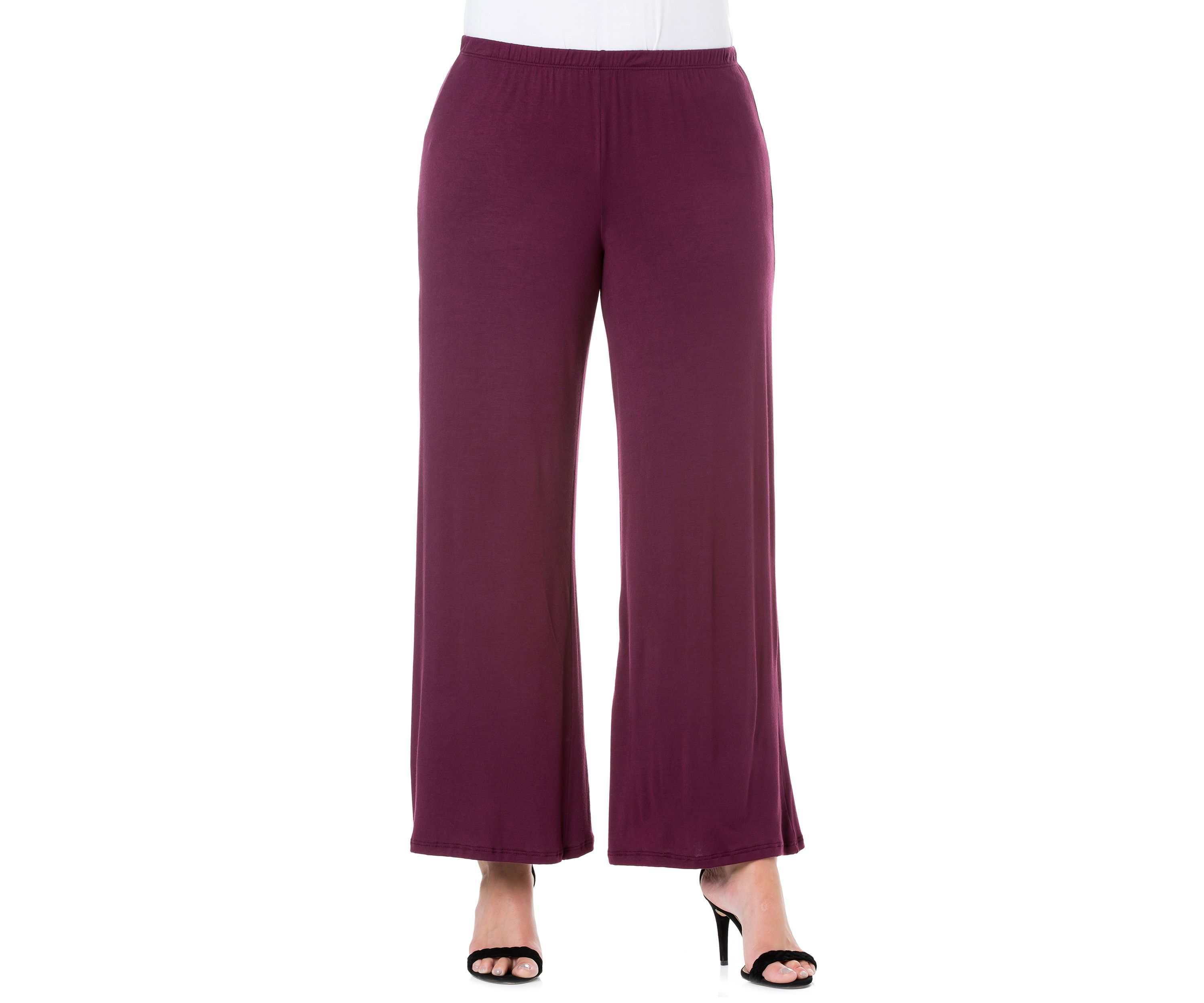 Plus Size Comfortable Solid Color Palazzo Pants