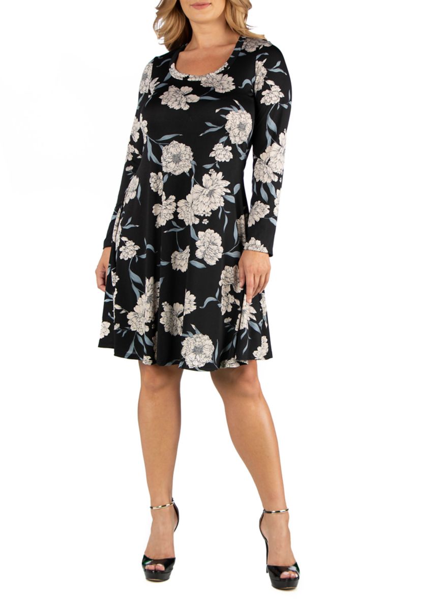 flare sleeve scuba dress Sanctuary Women's For Keeps Bubble T-Shirt Dress - Black