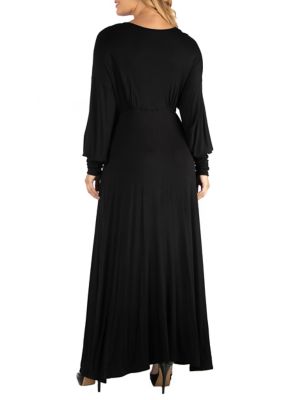 Plus Formal Long Sleeve Maxi Dress