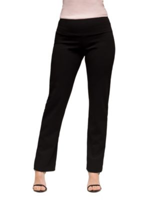 24seven Comfort Apparel Womens Stretch High Waist Dress Pants
