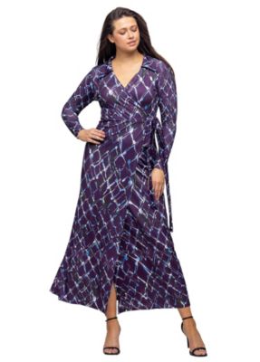 chinese dress ladies Make Way Balloon Sleeve Wrap Dress Teal Selfie Leslie