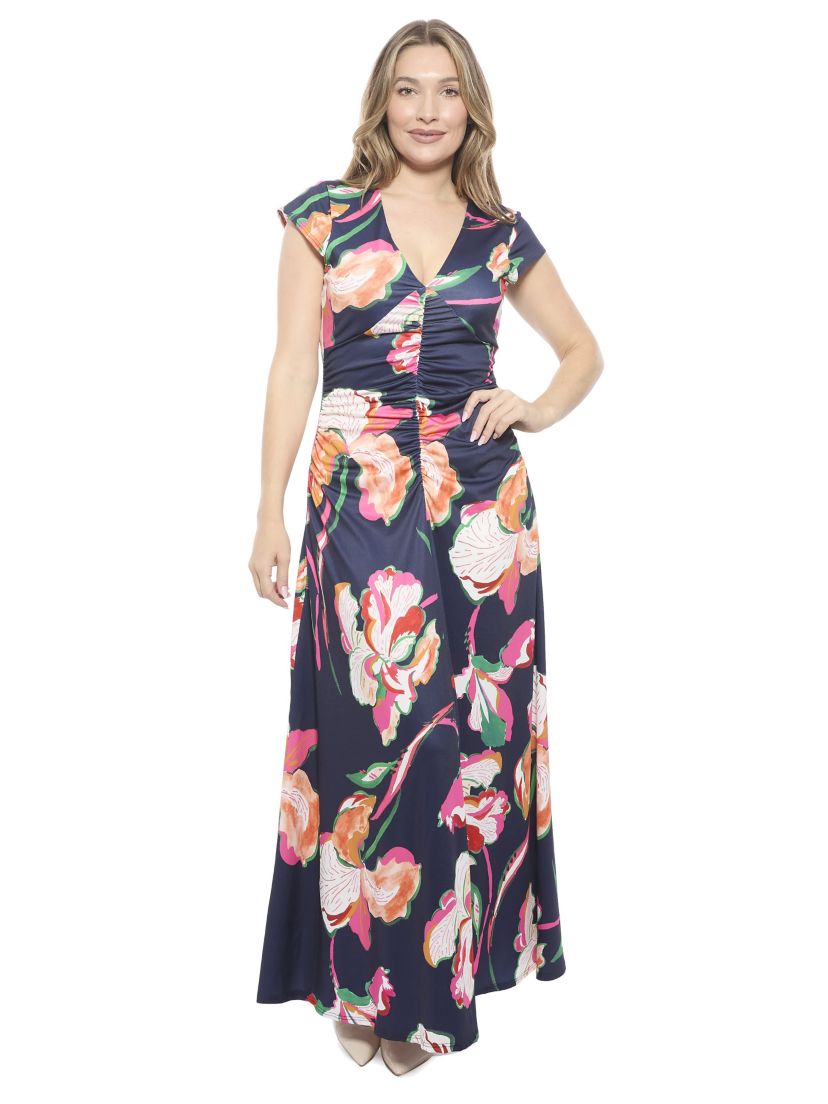chinese dress ladies Women 2023 Summer Boho Floral V Neck Maxi Dress Casual Loose Cap Sleeve  Tiered Ruffle Hem Beach Long Dresses  (Purple,Small,Female,Adult,US,Alpha,Small,Regular,Regular) at Amazon  Women's Clothing store main image 1