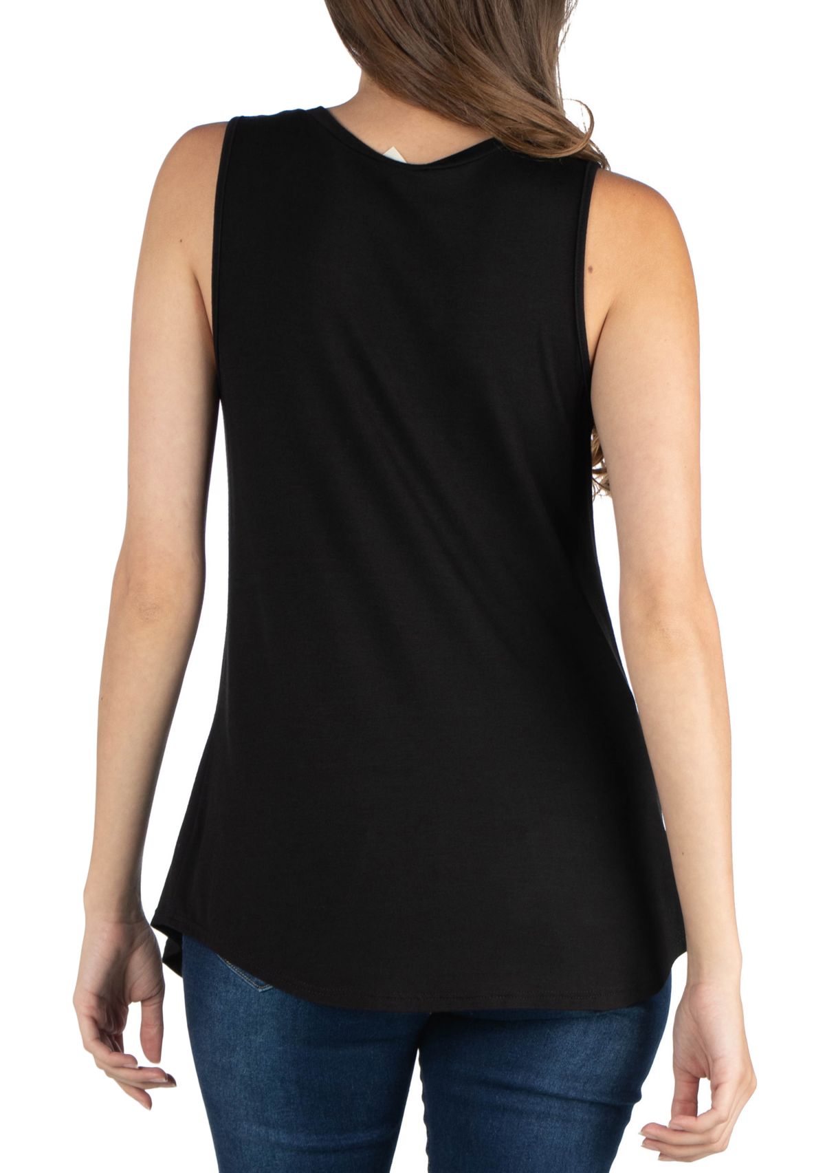 Womens V-Neck Tunic Tank Top