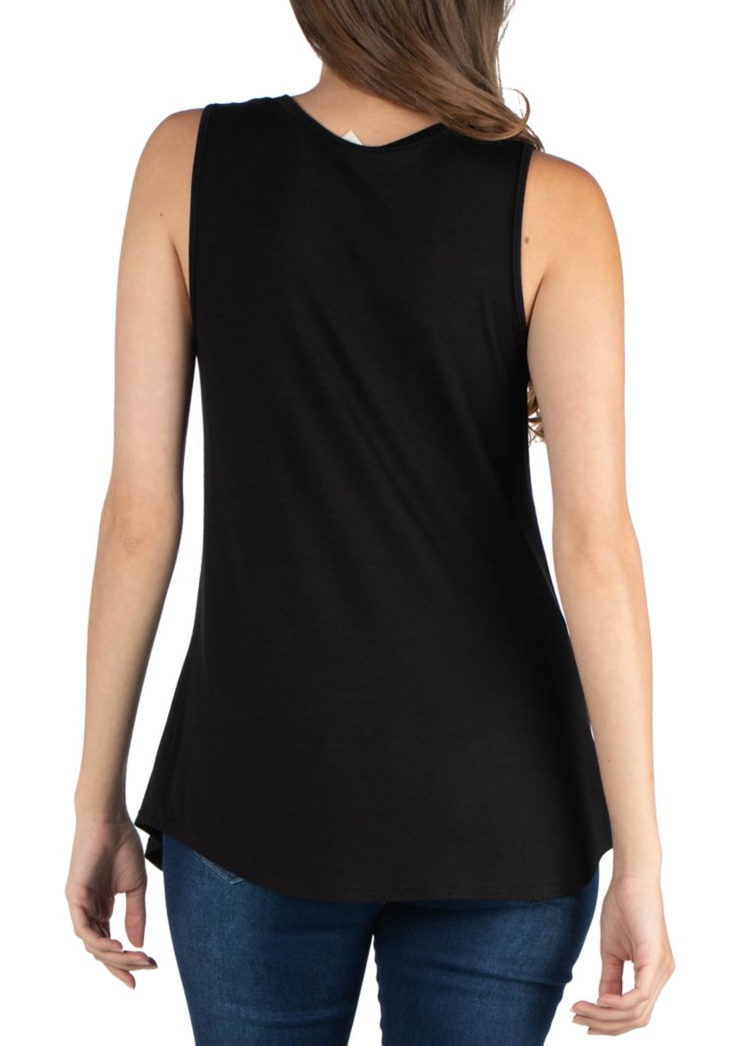 Womens V-Neck Tunic Tank Top