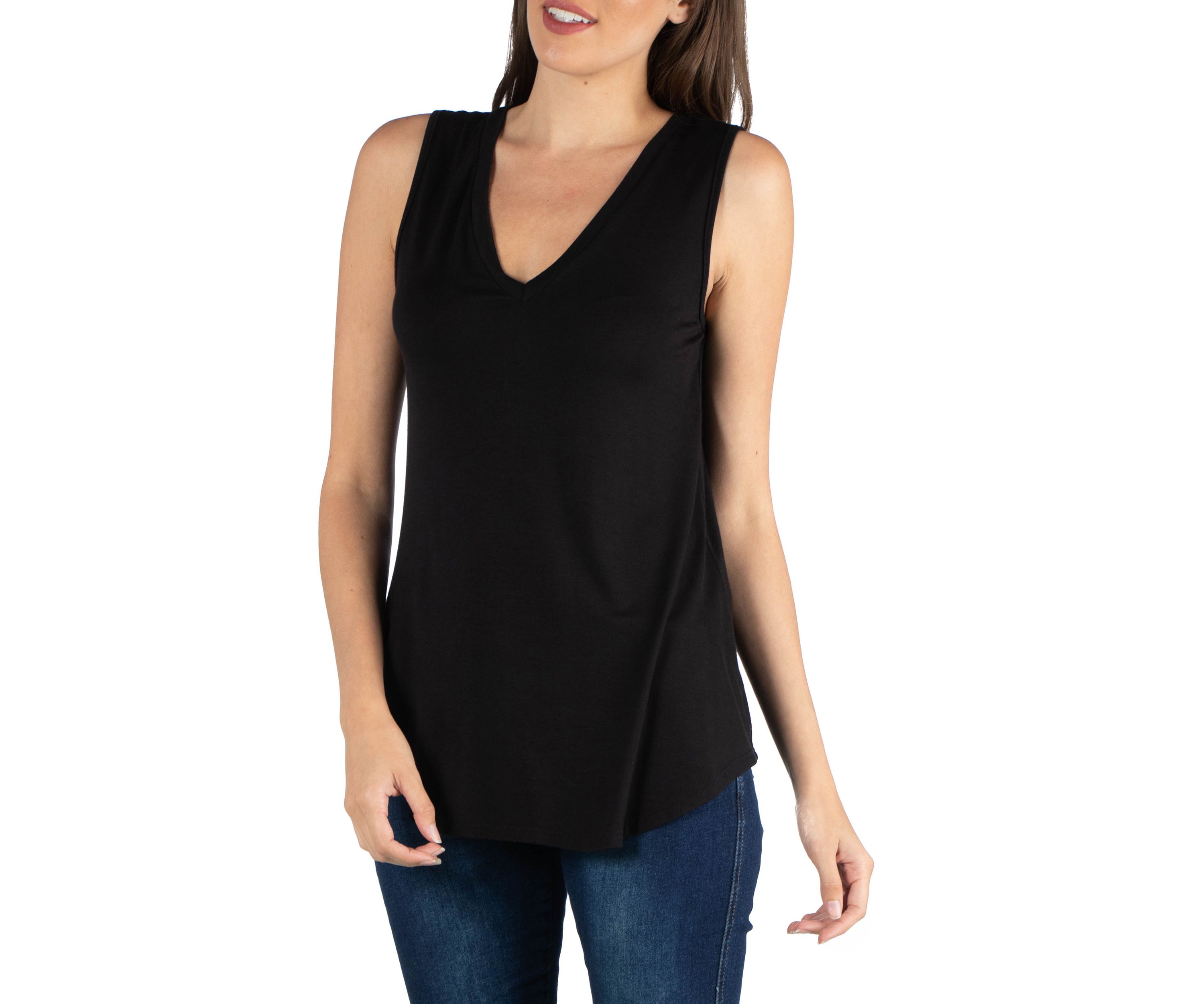 Womens V-Neck Tunic Tank Top