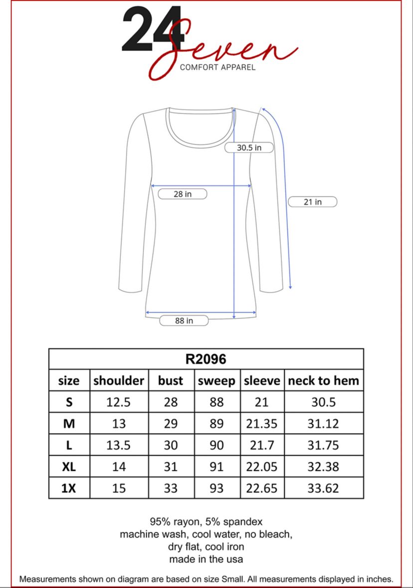 Womens Long Sleeve Split Hemline Tunic Top