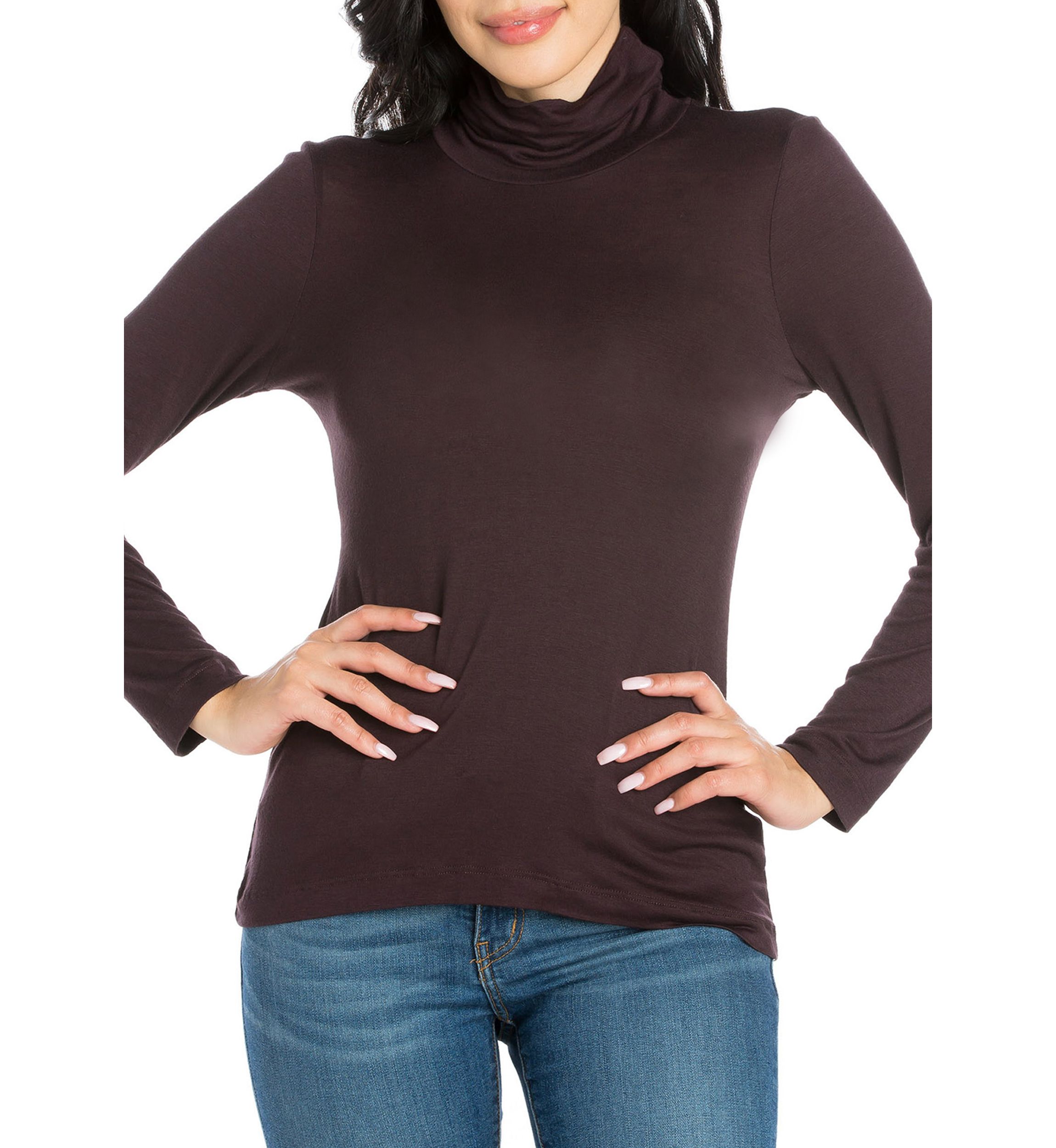 Womens Classic Long Sleeve Turtleneck