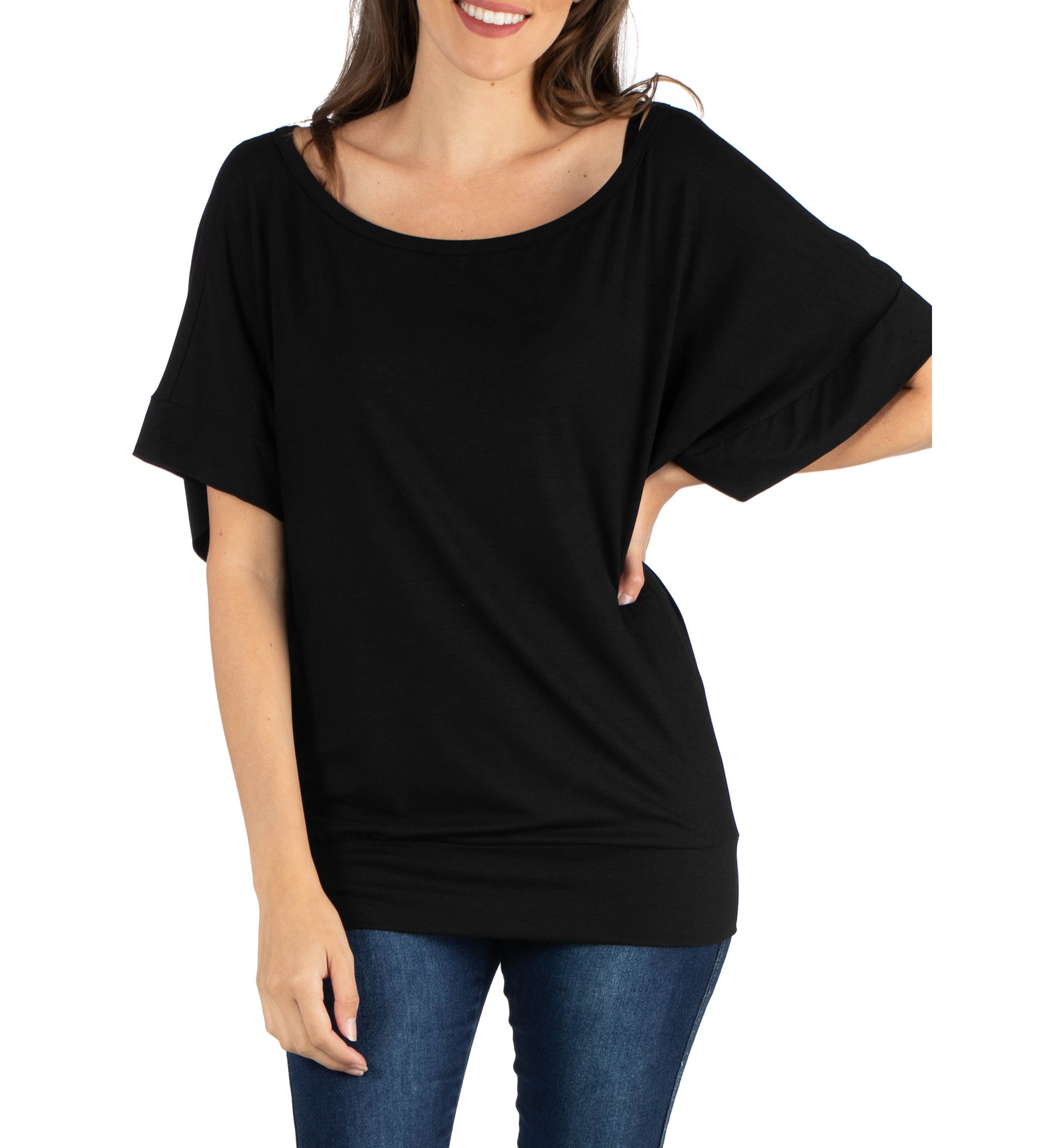 Womens Loose Fit Dolman Top