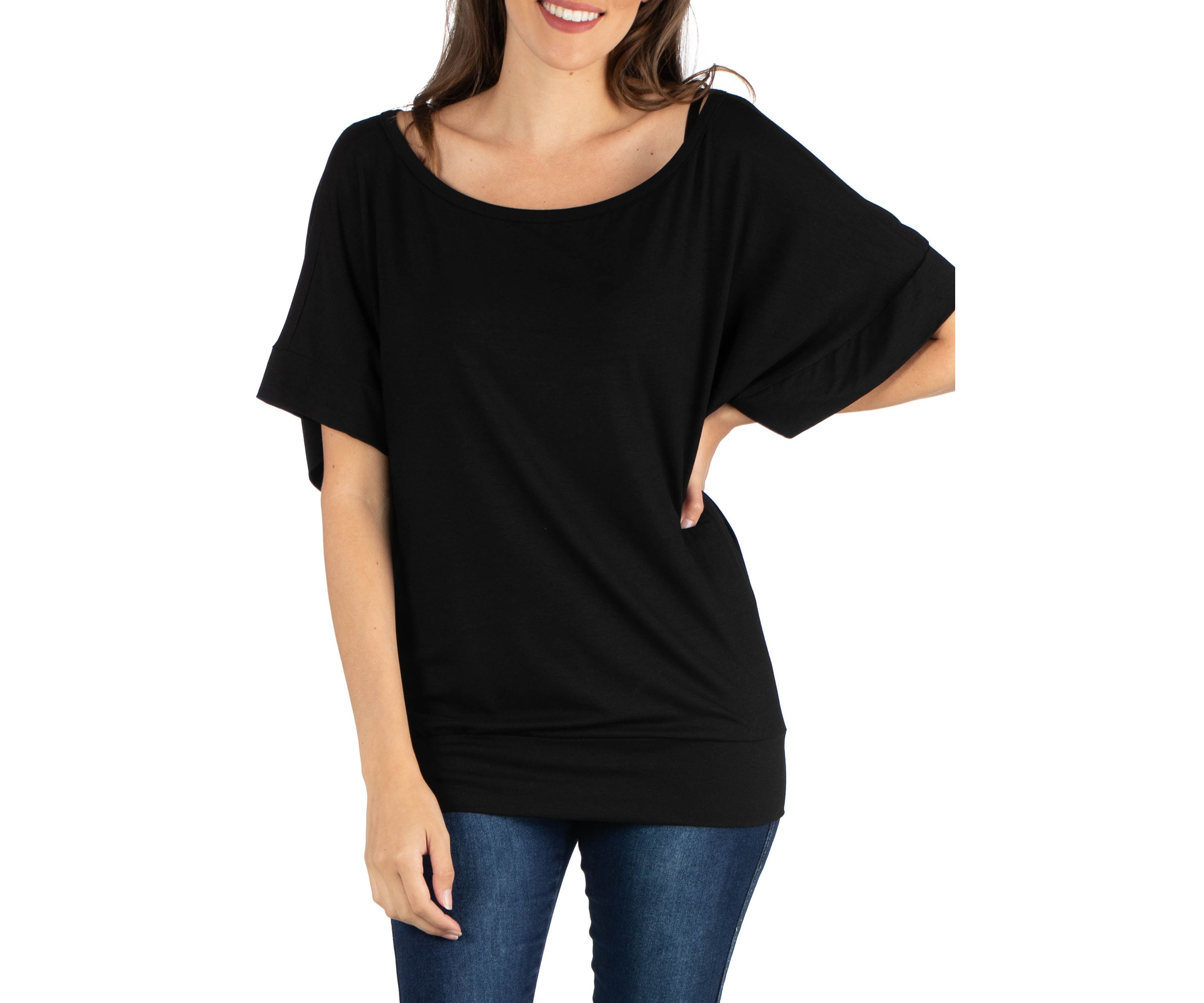 Womens Loose Fit Dolman Top