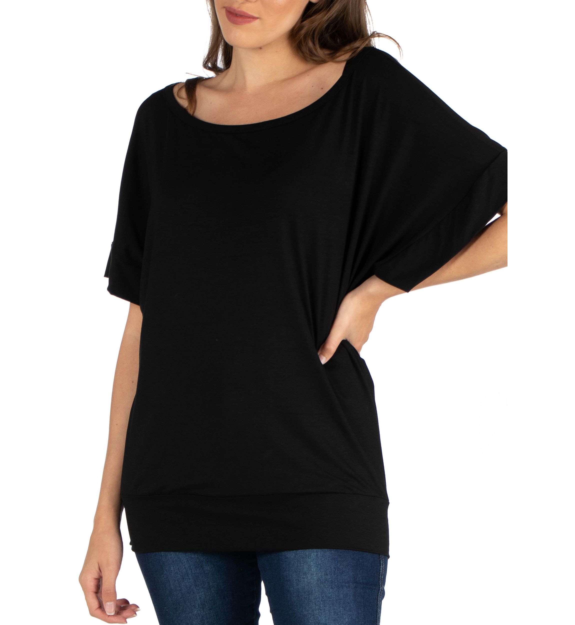 Womens Loose Fit Dolman Top
