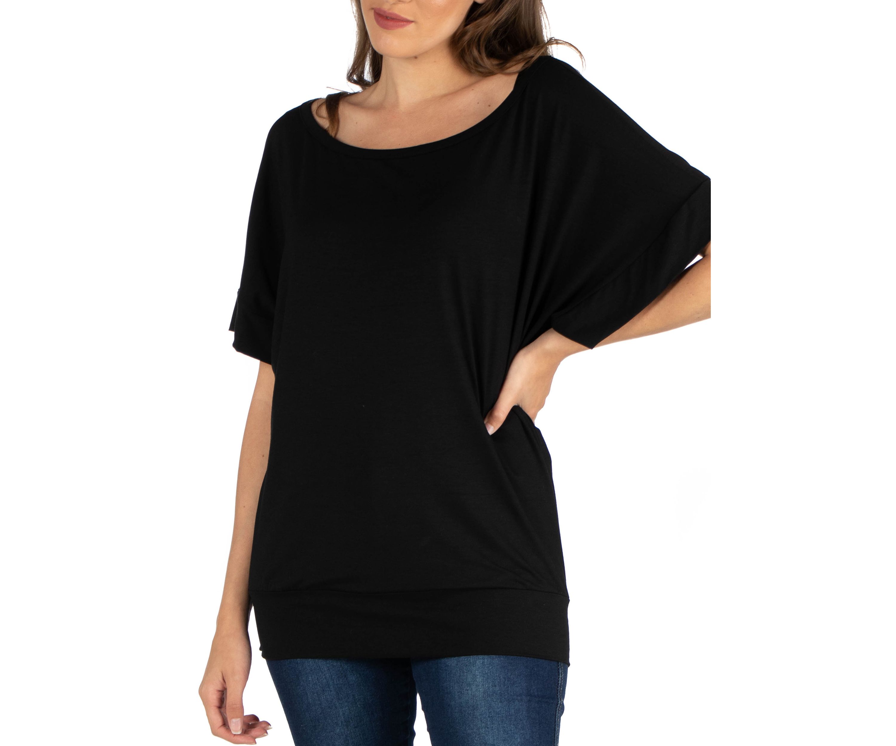 Womens Loose Fit Dolman Top
