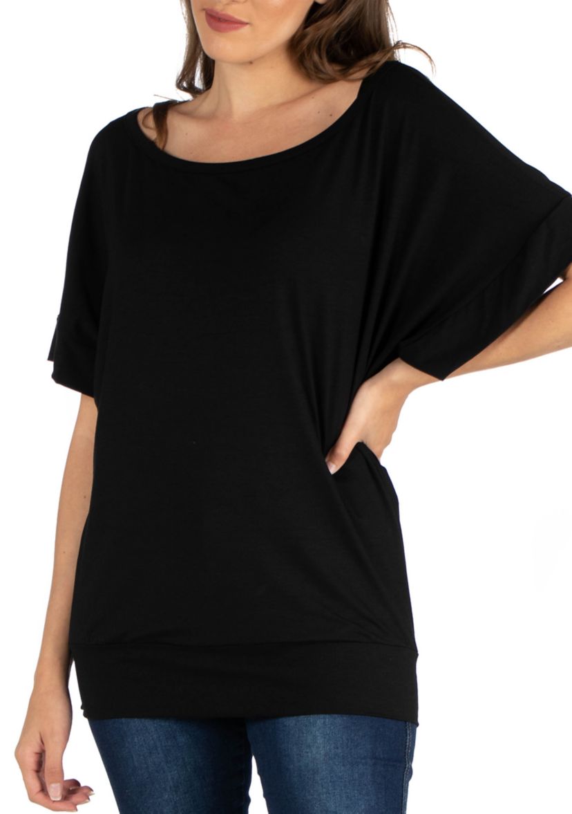 Womens Loose Fit Dolman Top
