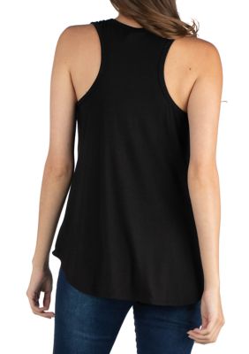 Women's Scoop Neck Sleeveless Tunic Top