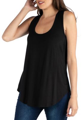 Women's Scoop Neck Sleeveless Tunic Top