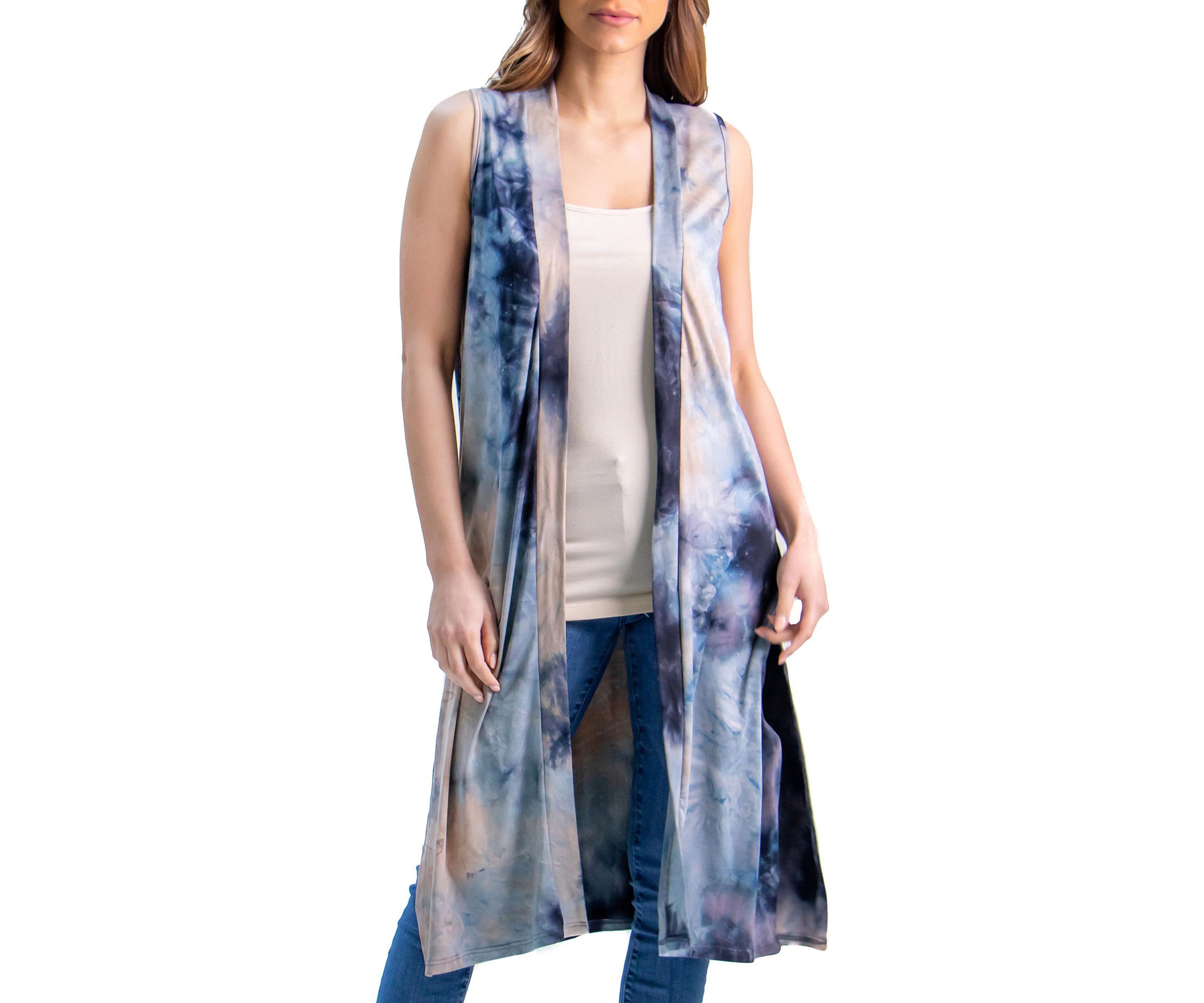 Tie Dye Slvless Vest