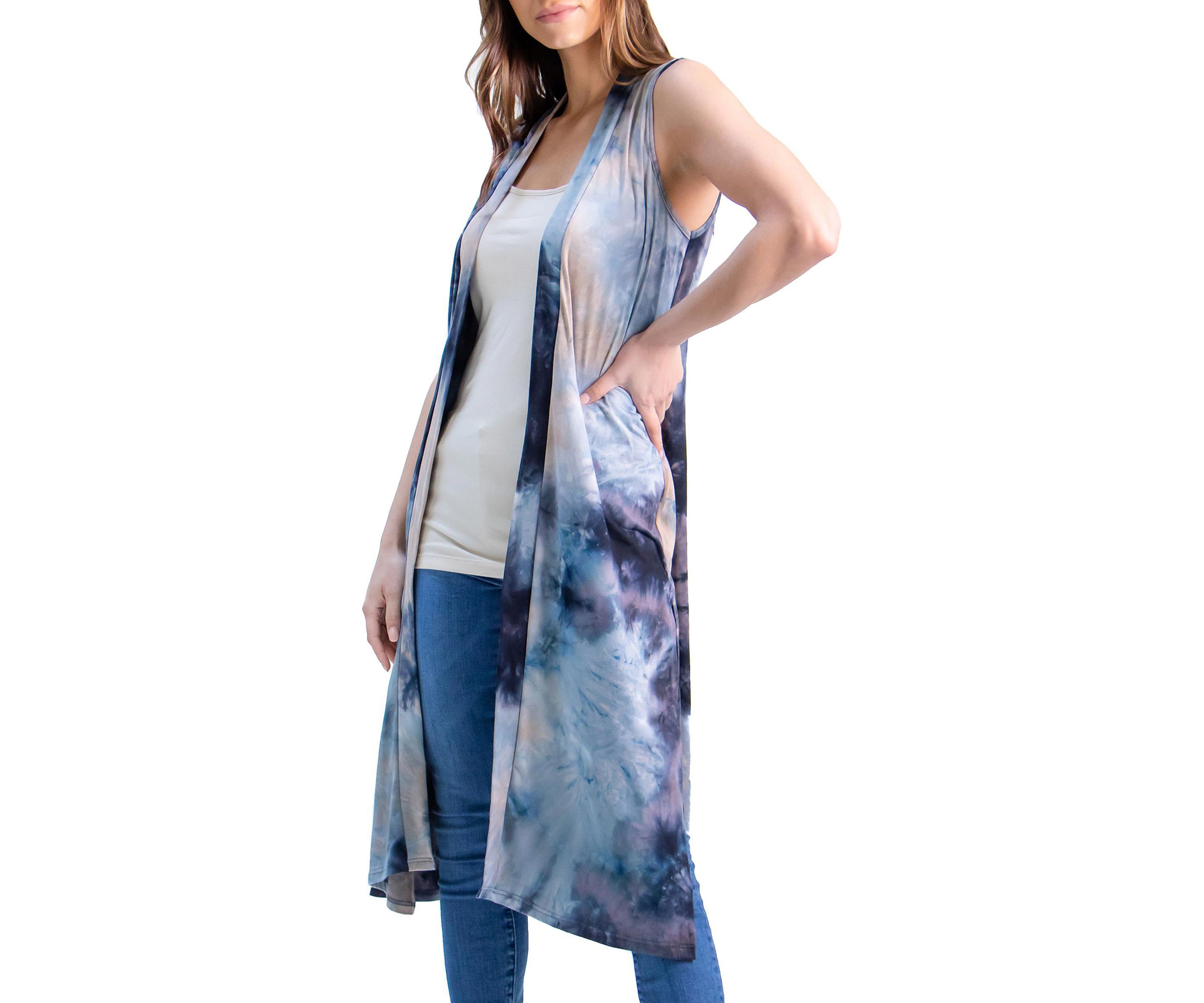 Tie Dye Slvless Vest
