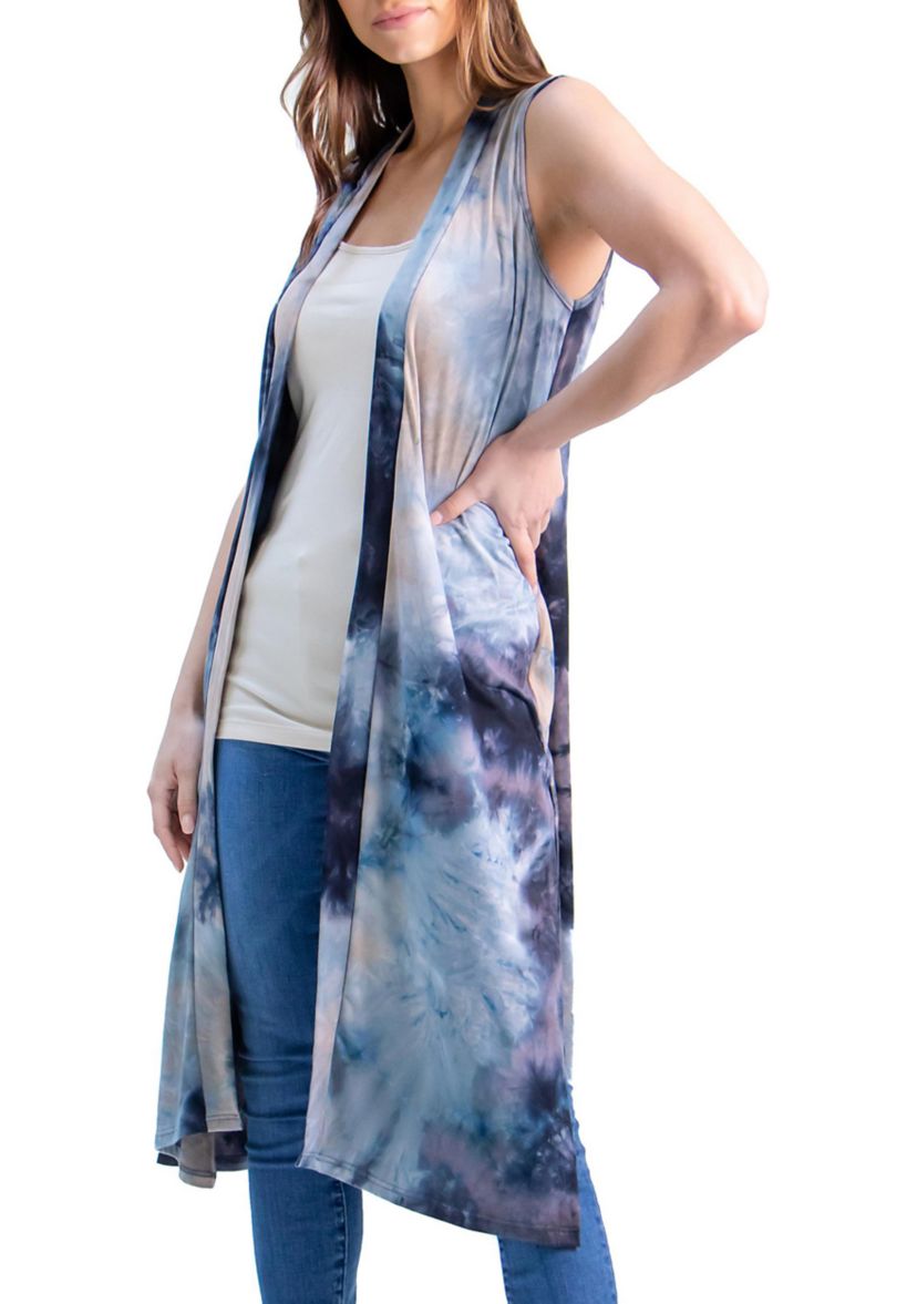 Tie Dye Slvless Vest