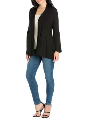 Women's Bell Sleeve Flared Open Front Cardigan