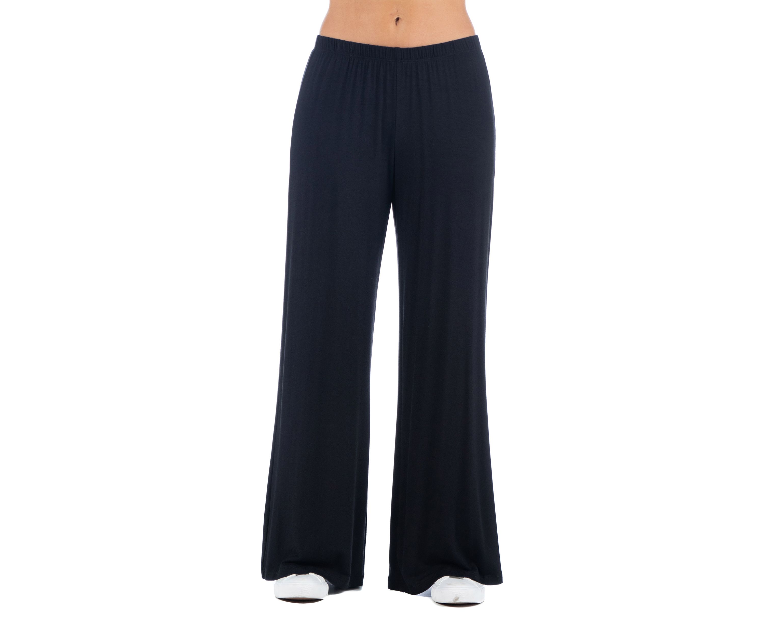 Womens Comfortable Solid Color Palazzo Lounge Pants