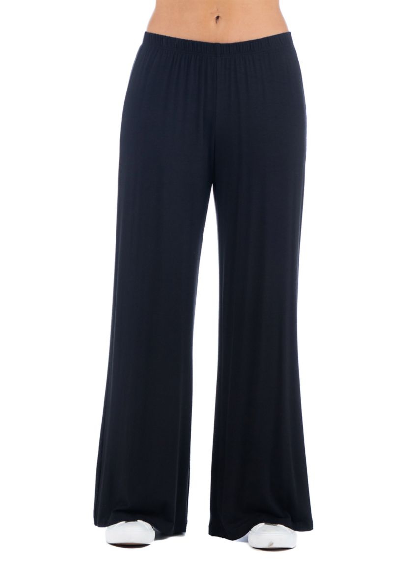 Womens Comfortable Solid Color Palazzo Lounge Pants