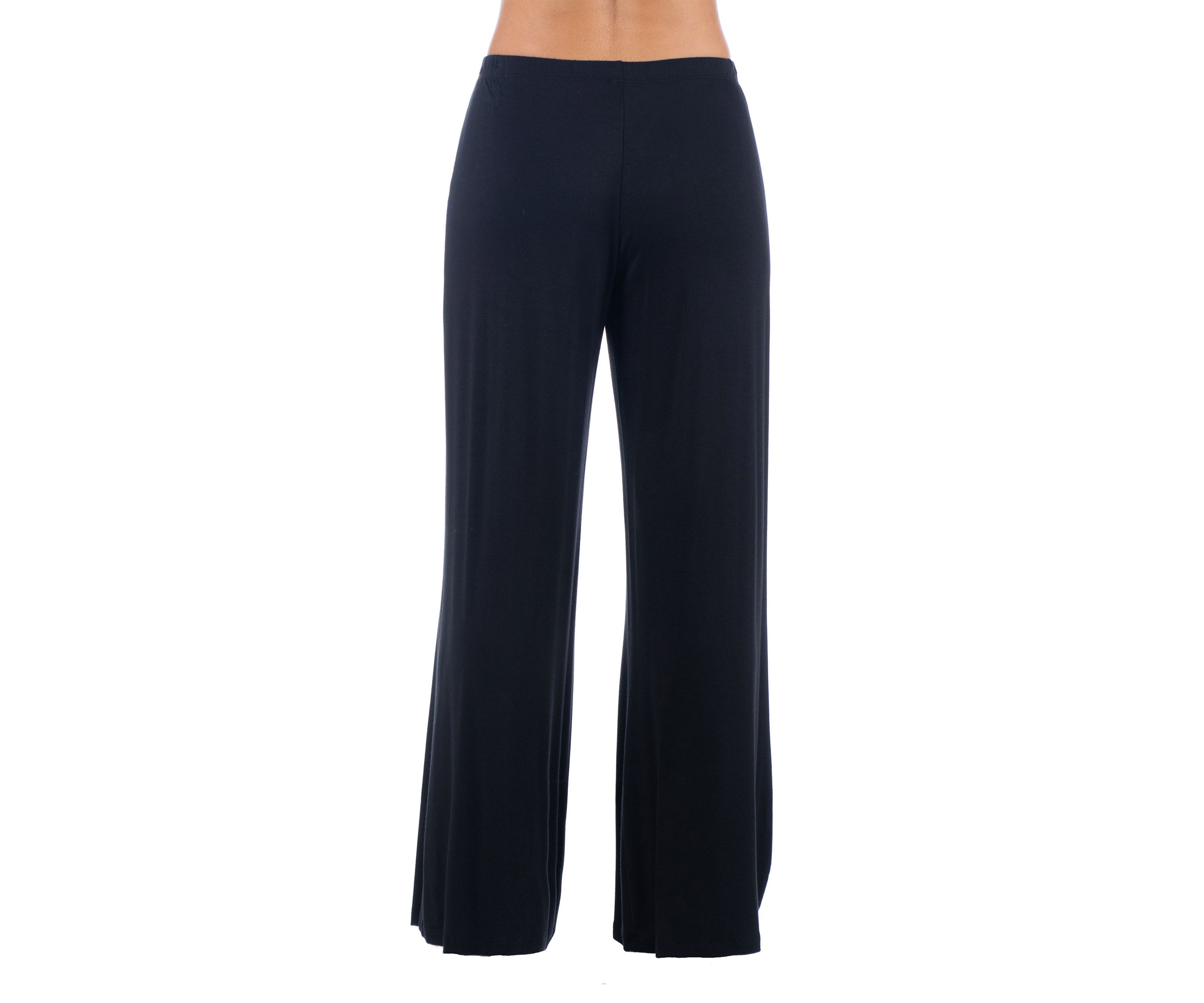 Womens Comfortable Solid Color Palazzo Lounge Pants