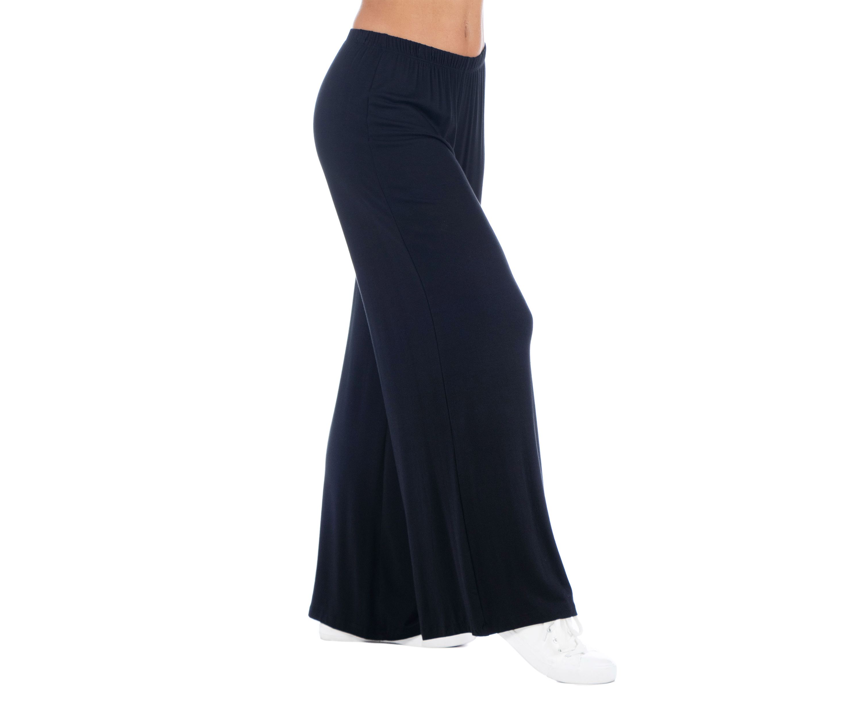 Womens Comfortable Solid Color Palazzo Lounge Pants