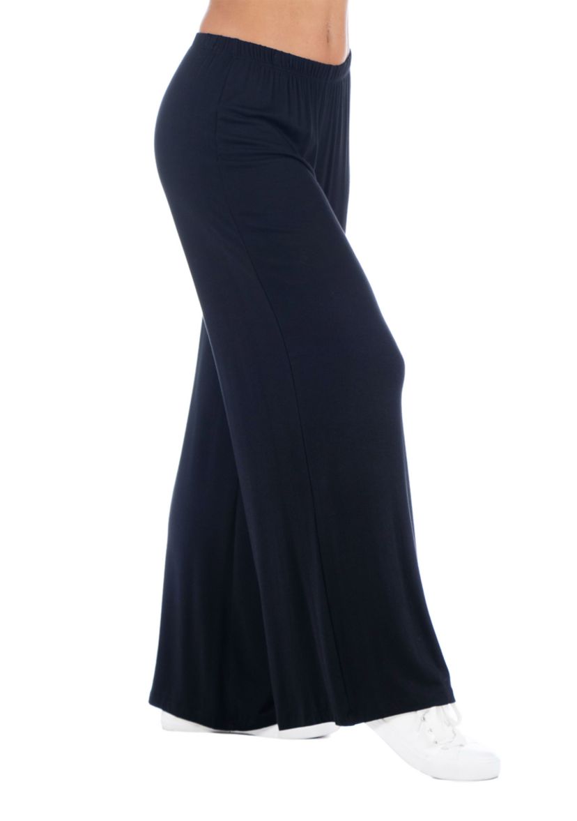 Womens Comfortable Solid Color Palazzo Lounge Pants