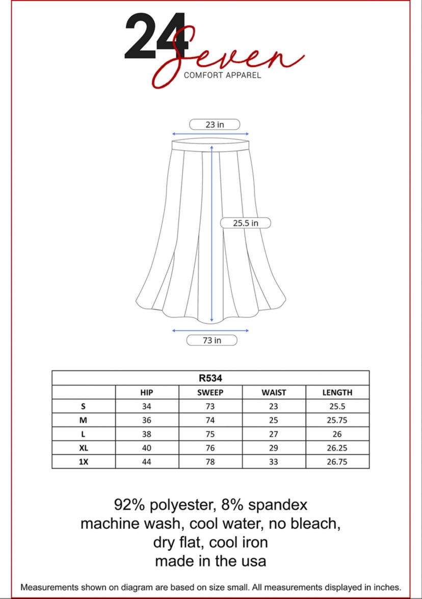 Classic Knee Length Black Skirt With Pockets