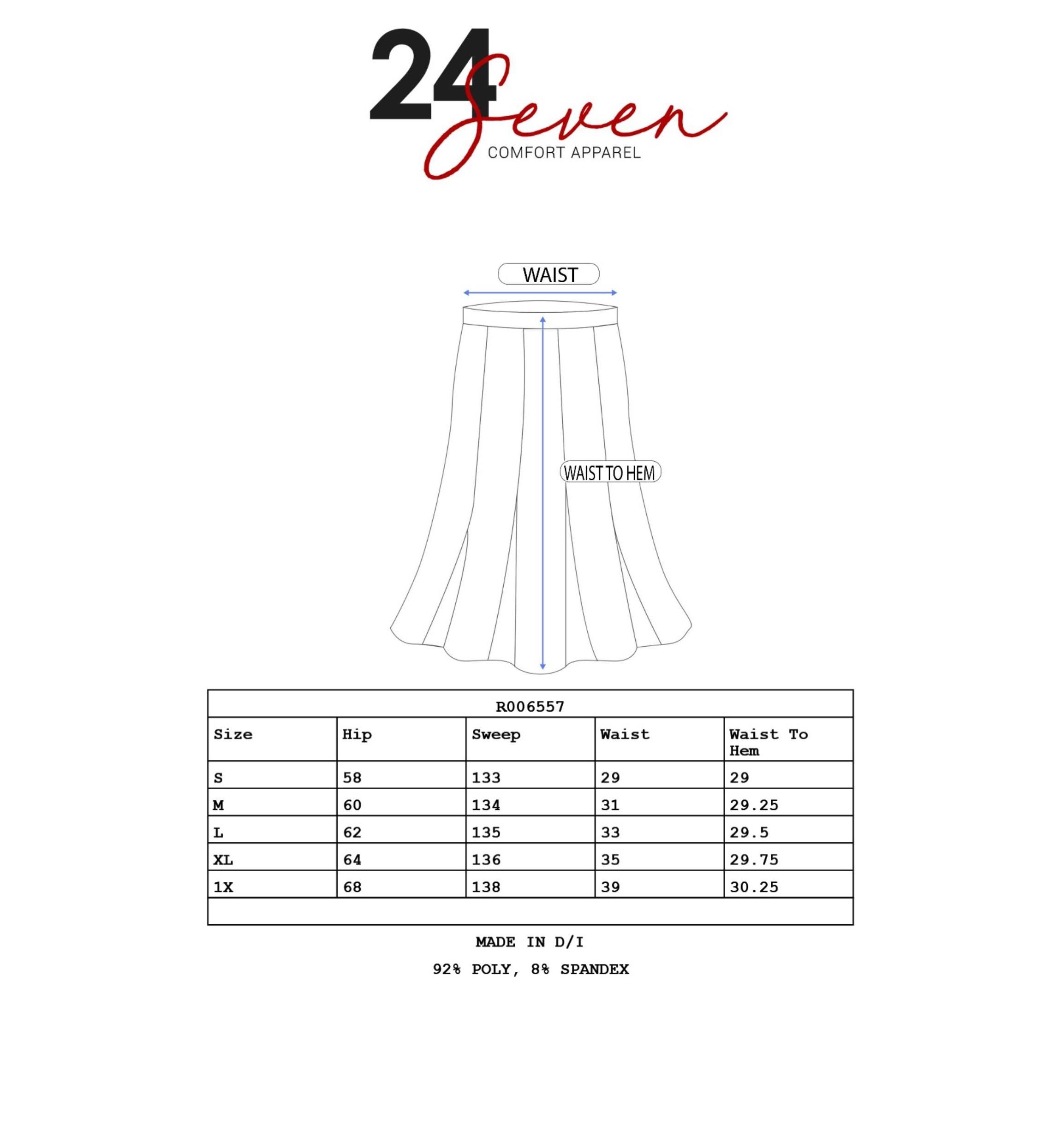 Elastic Waist Pleated Pocket Midi Skirt