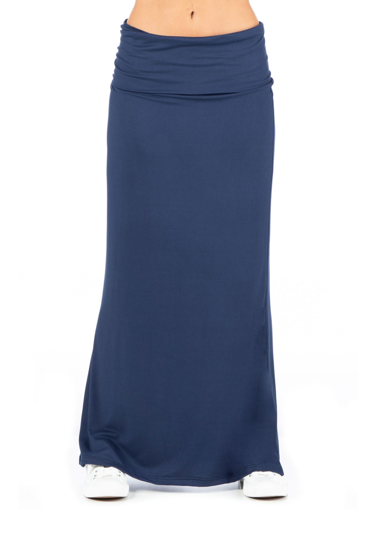 Womens Comfortable Foldover Maxi Skirt