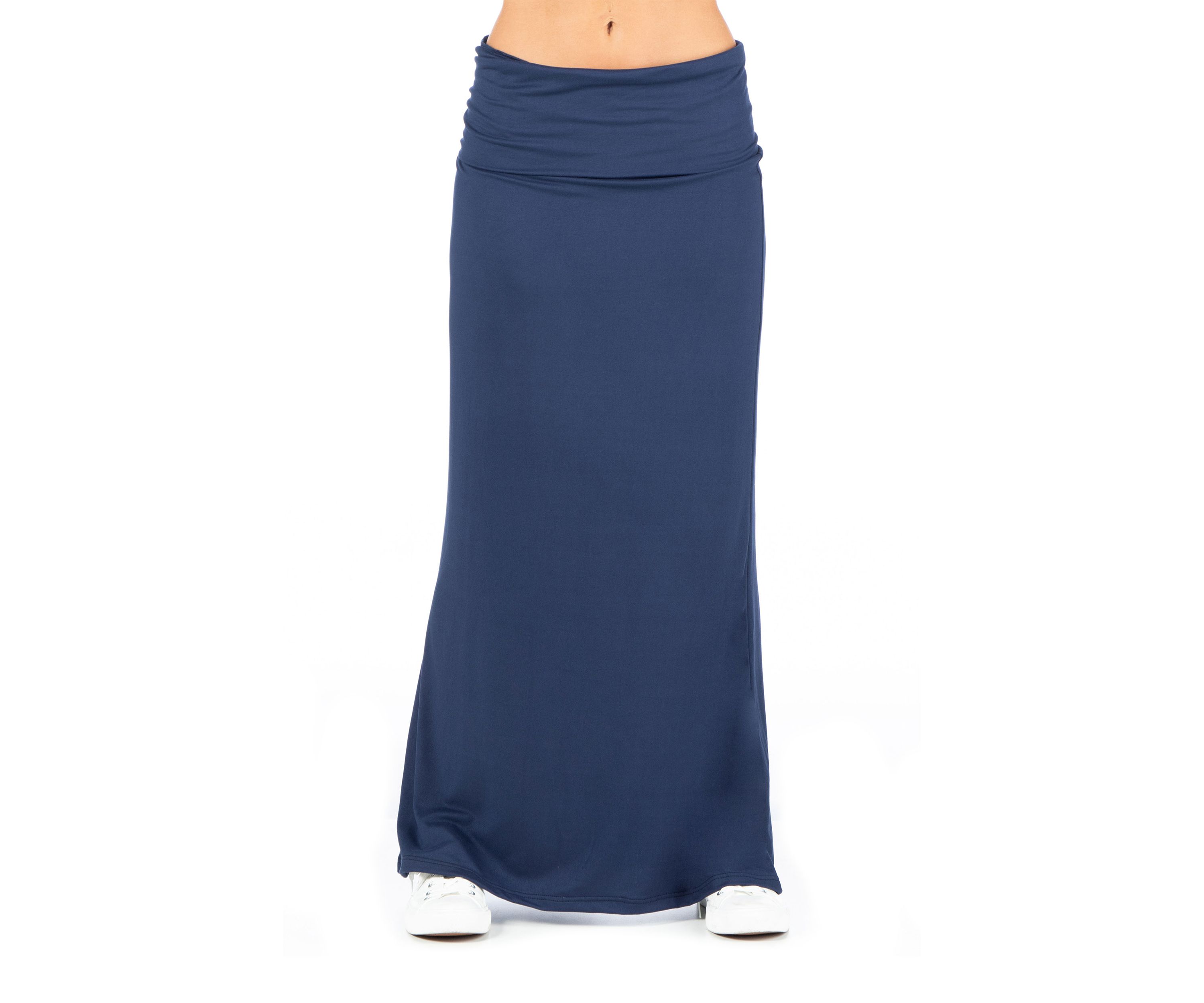 Womens Comfortable Foldover Maxi Skirt