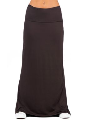 Women's Comfortable Foldover Maxi Skirt