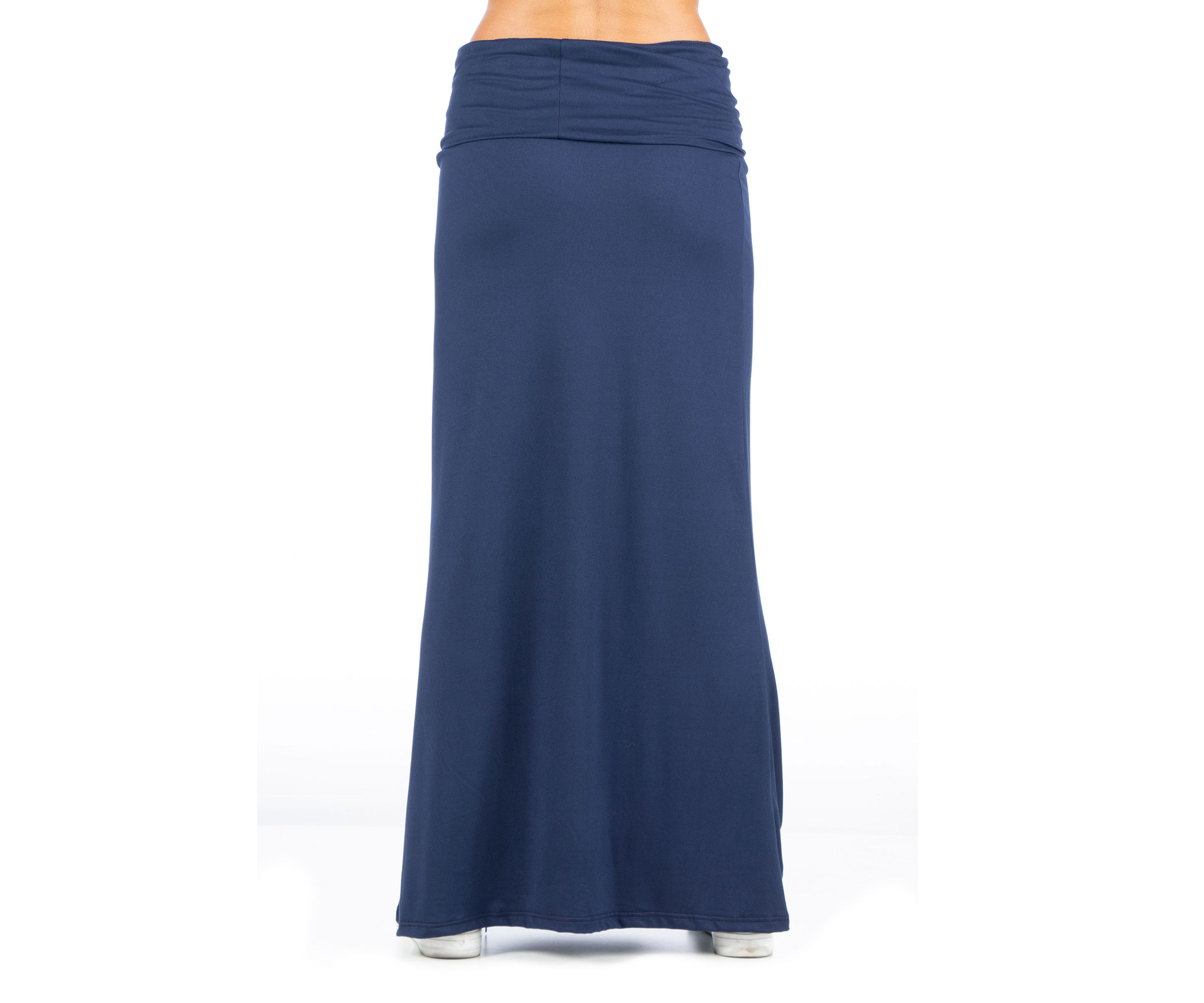 Womens Comfortable Foldover Maxi Skirt