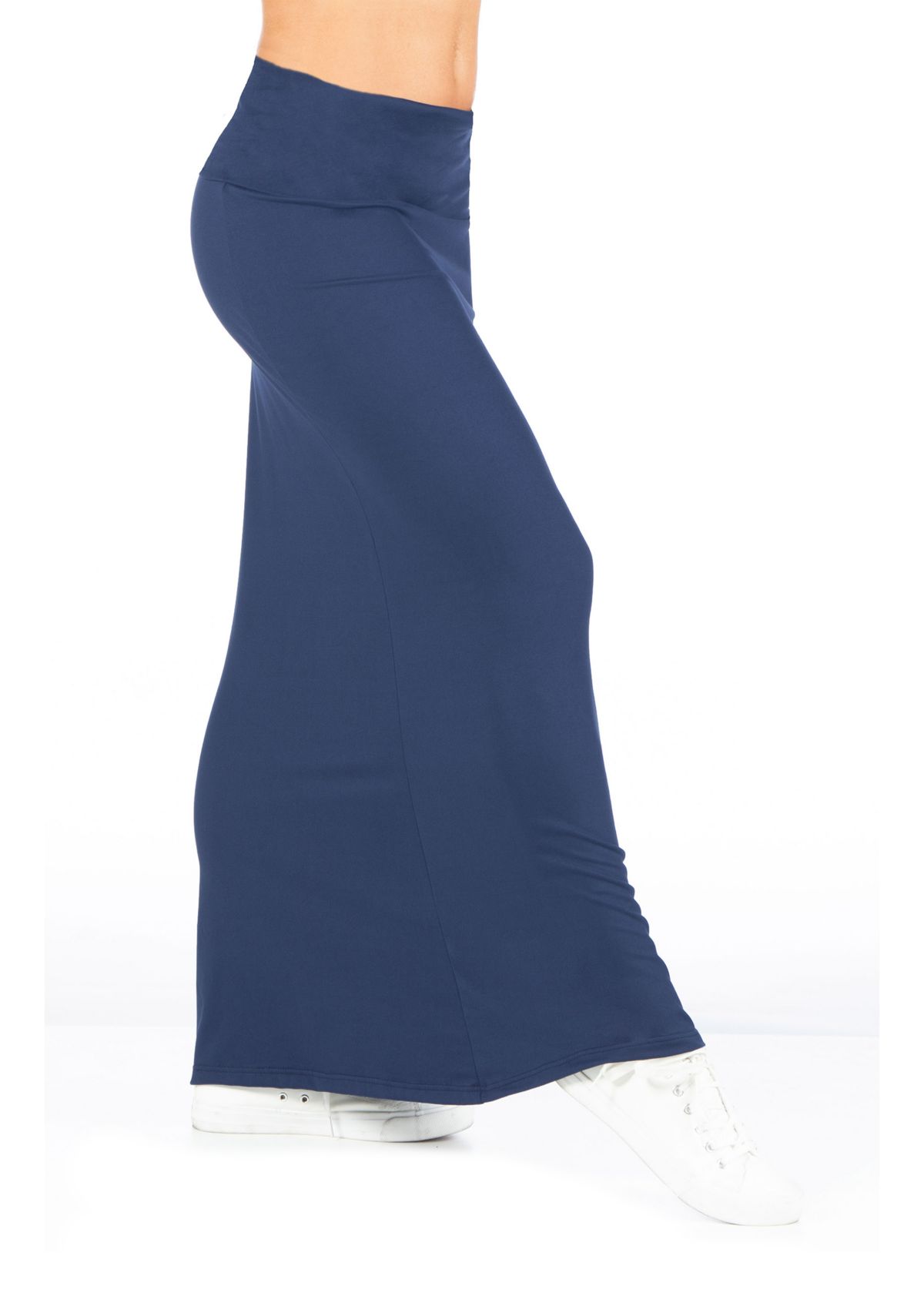 Womens Comfortable Foldover Maxi Skirt