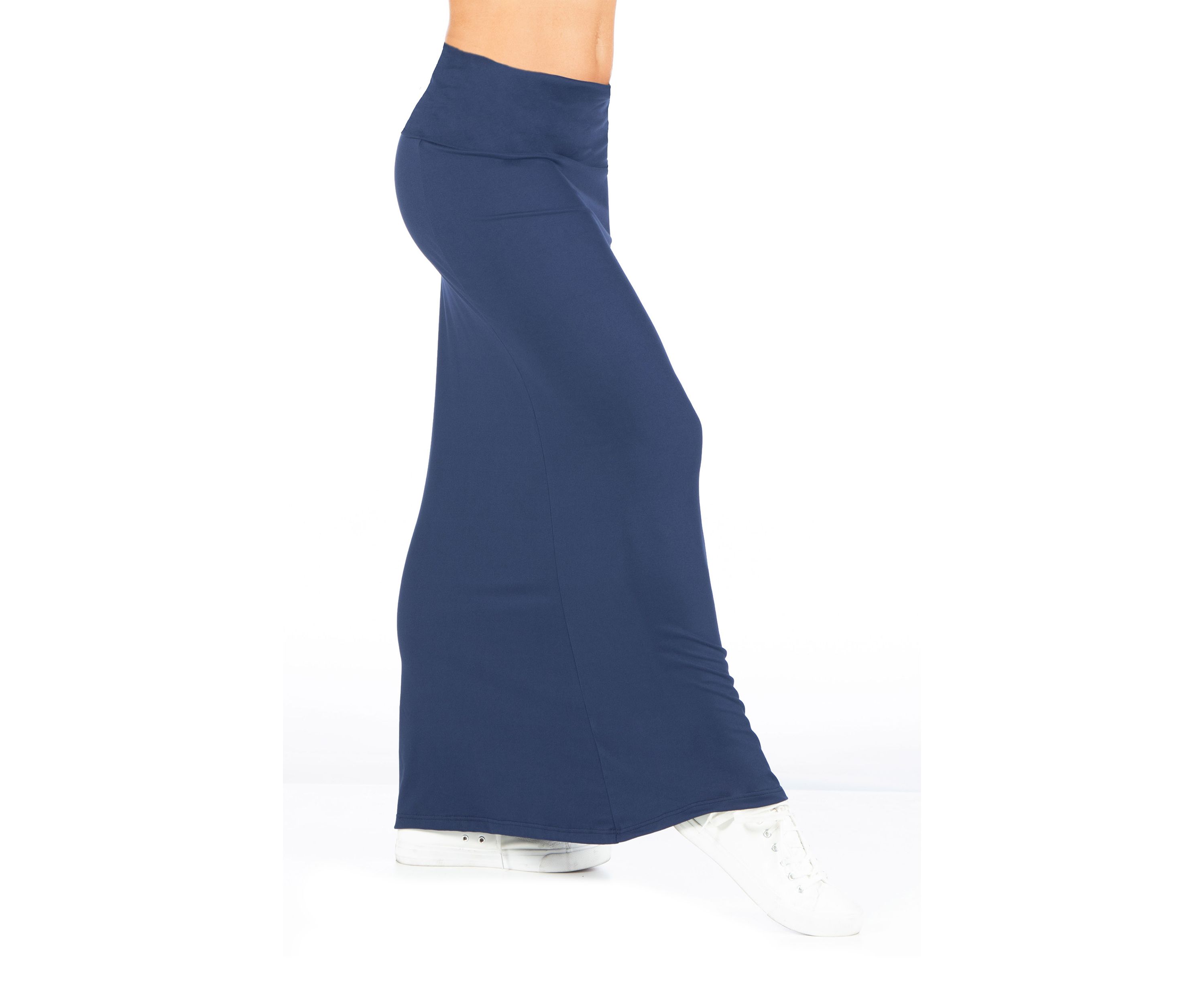 Womens Comfortable Foldover Maxi Skirt