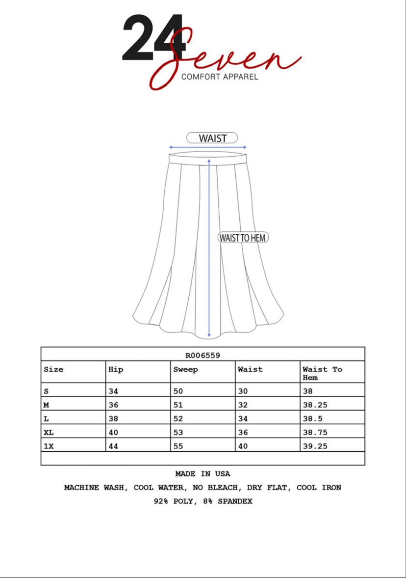 Womens Comfortable Foldover Maxi Skirt