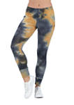 Womens Tie Dye Print Fitted Ankle Cuff Sweatpants