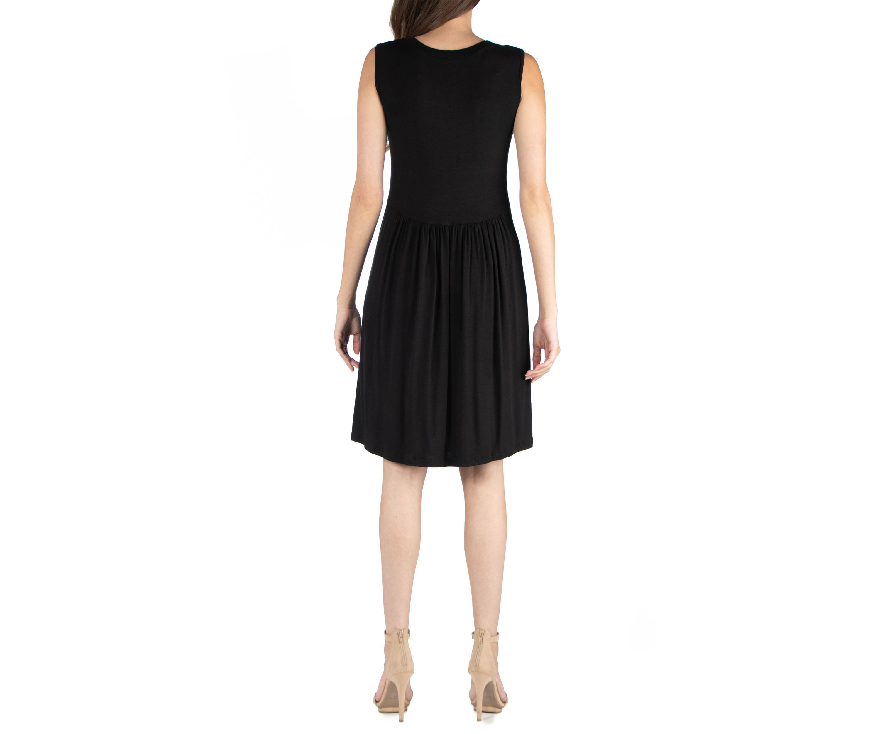 Womens Sleeveless A Line Dress