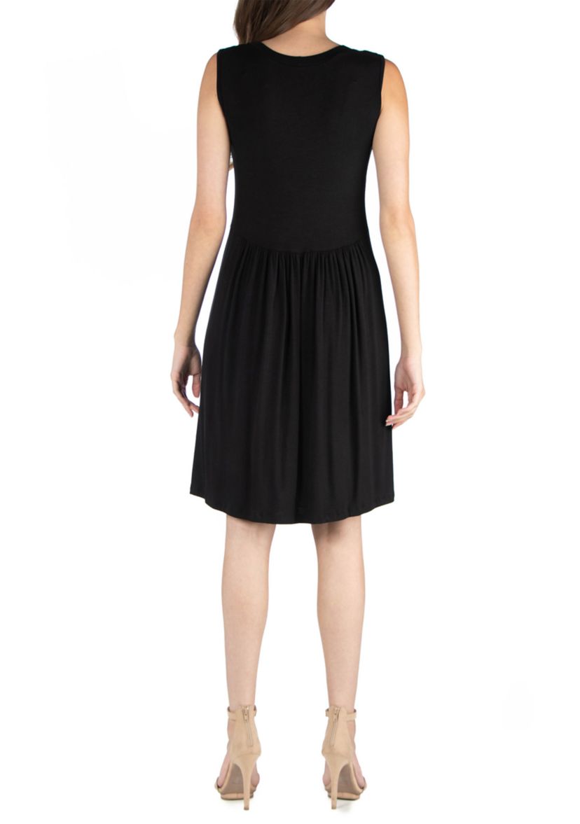 Womens Sleeveless A Line Dress