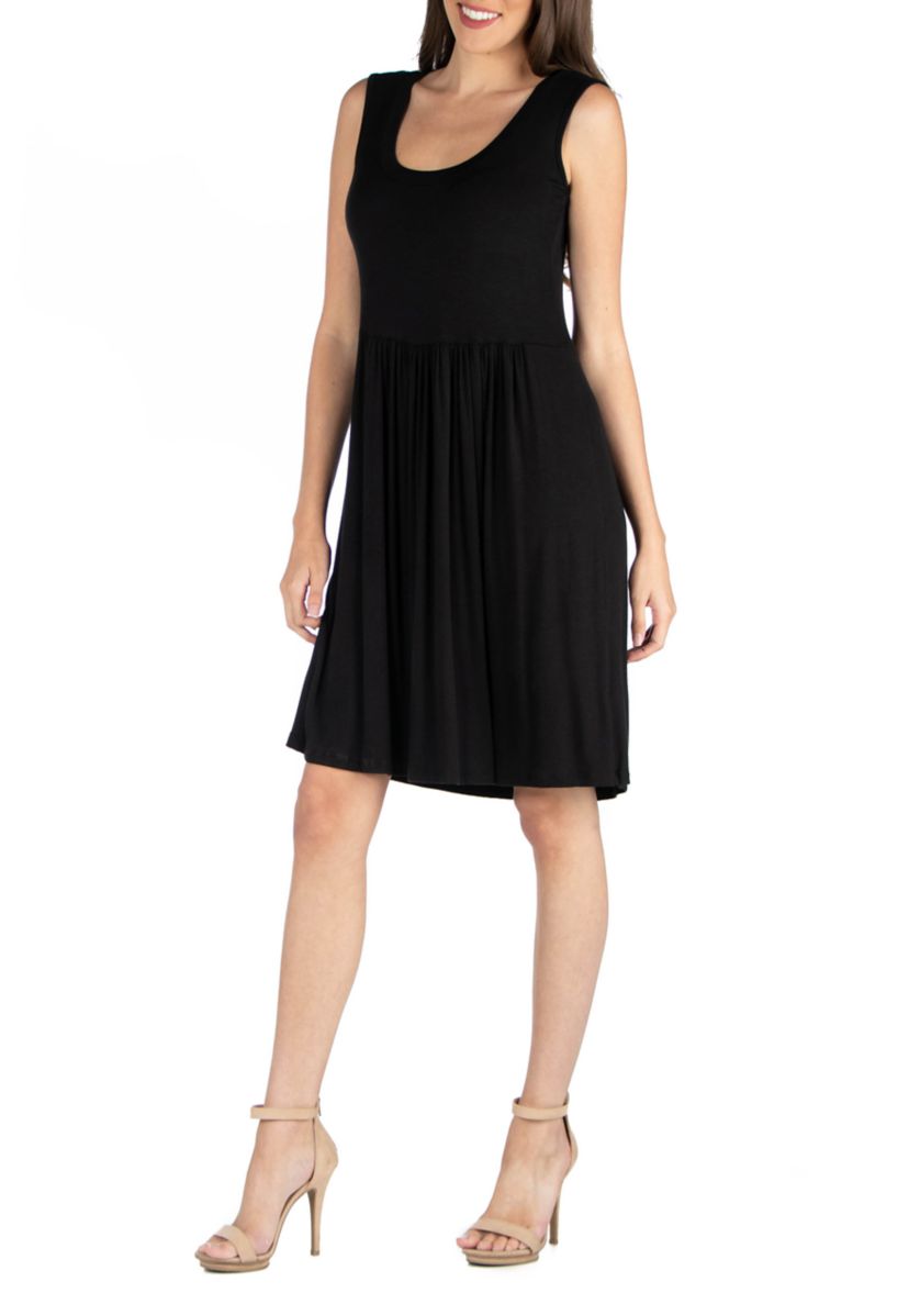 Womens Sleeveless A Line Dress