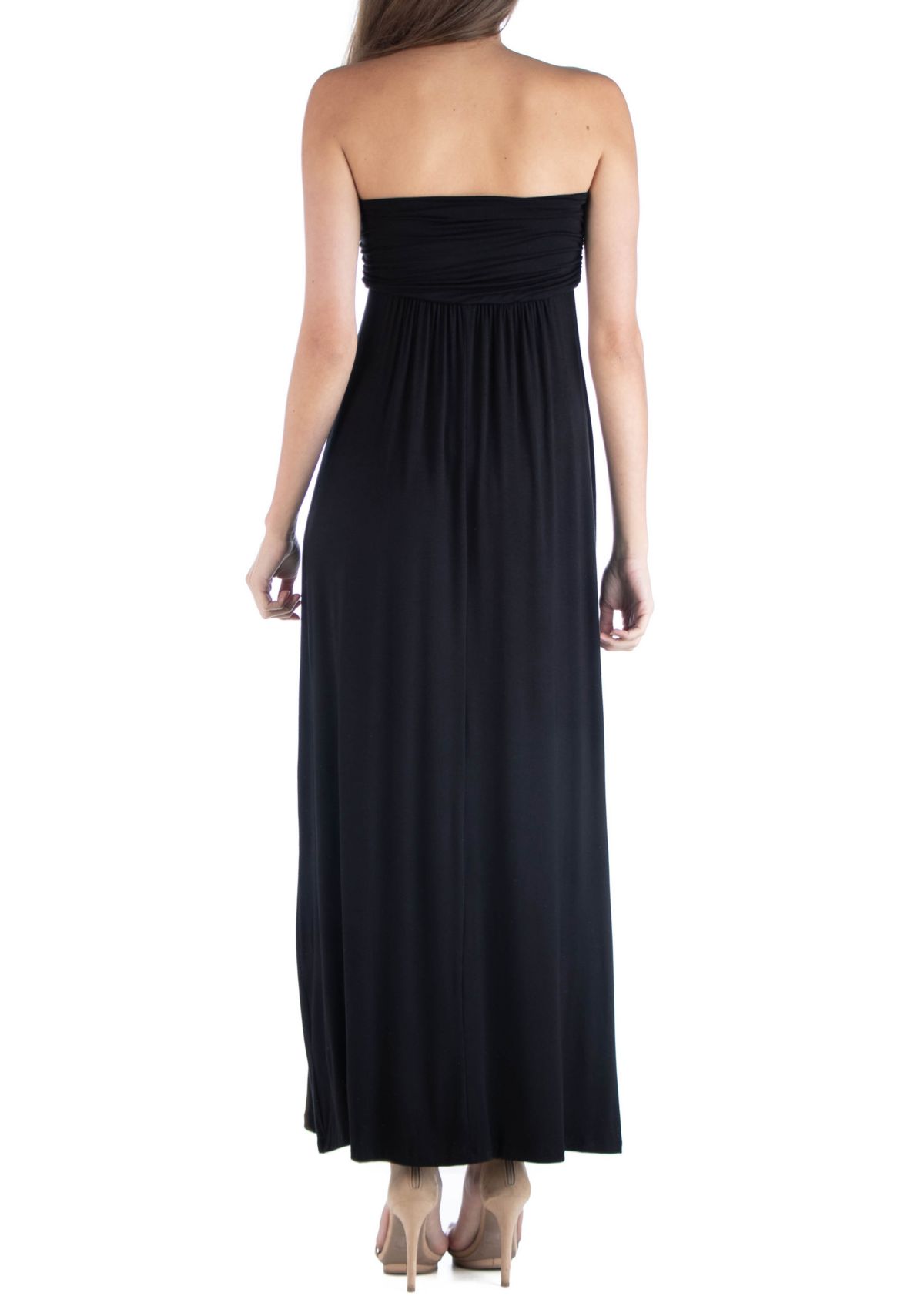 Womens Strapless Maxi Dress
