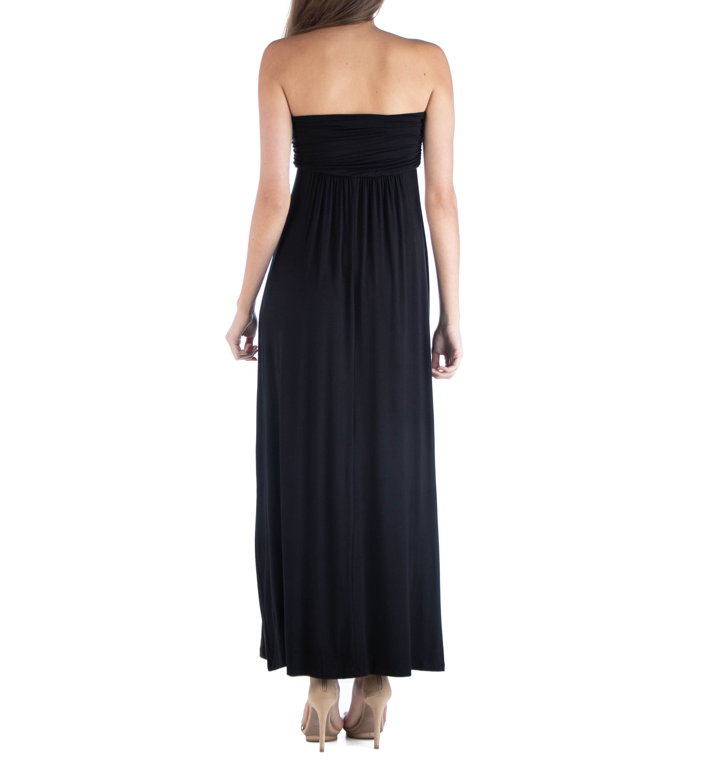 Womens Strapless Maxi Dress