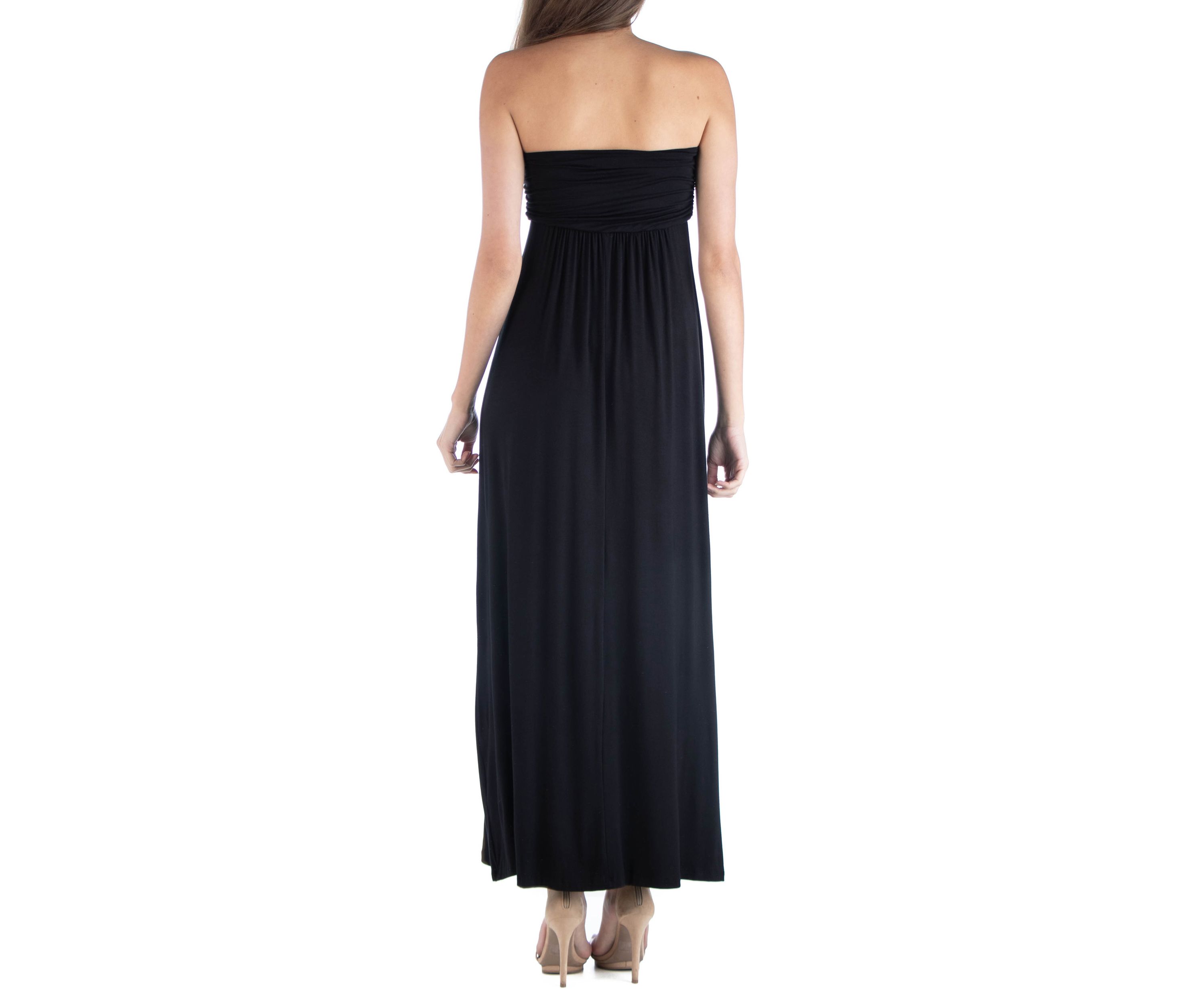 Womens Strapless Maxi Dress
