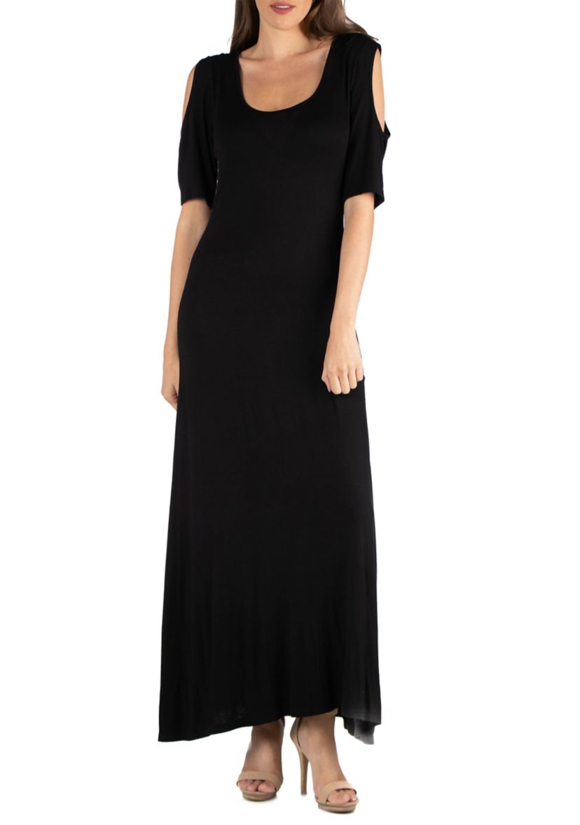 Womens Open Shoulder Maxi Dress