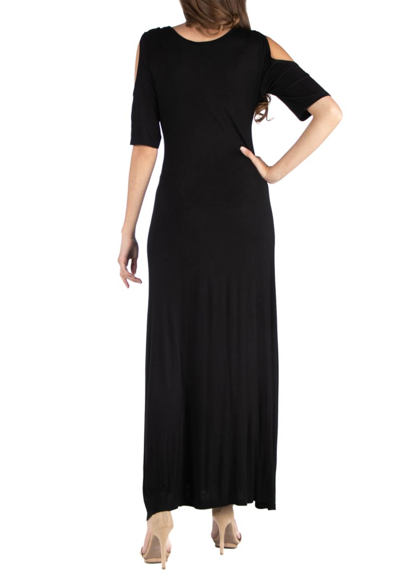Womens Open Shoulder Maxi Dress
