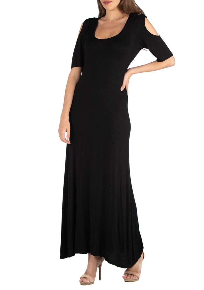 Womens Open Shoulder Maxi Dress