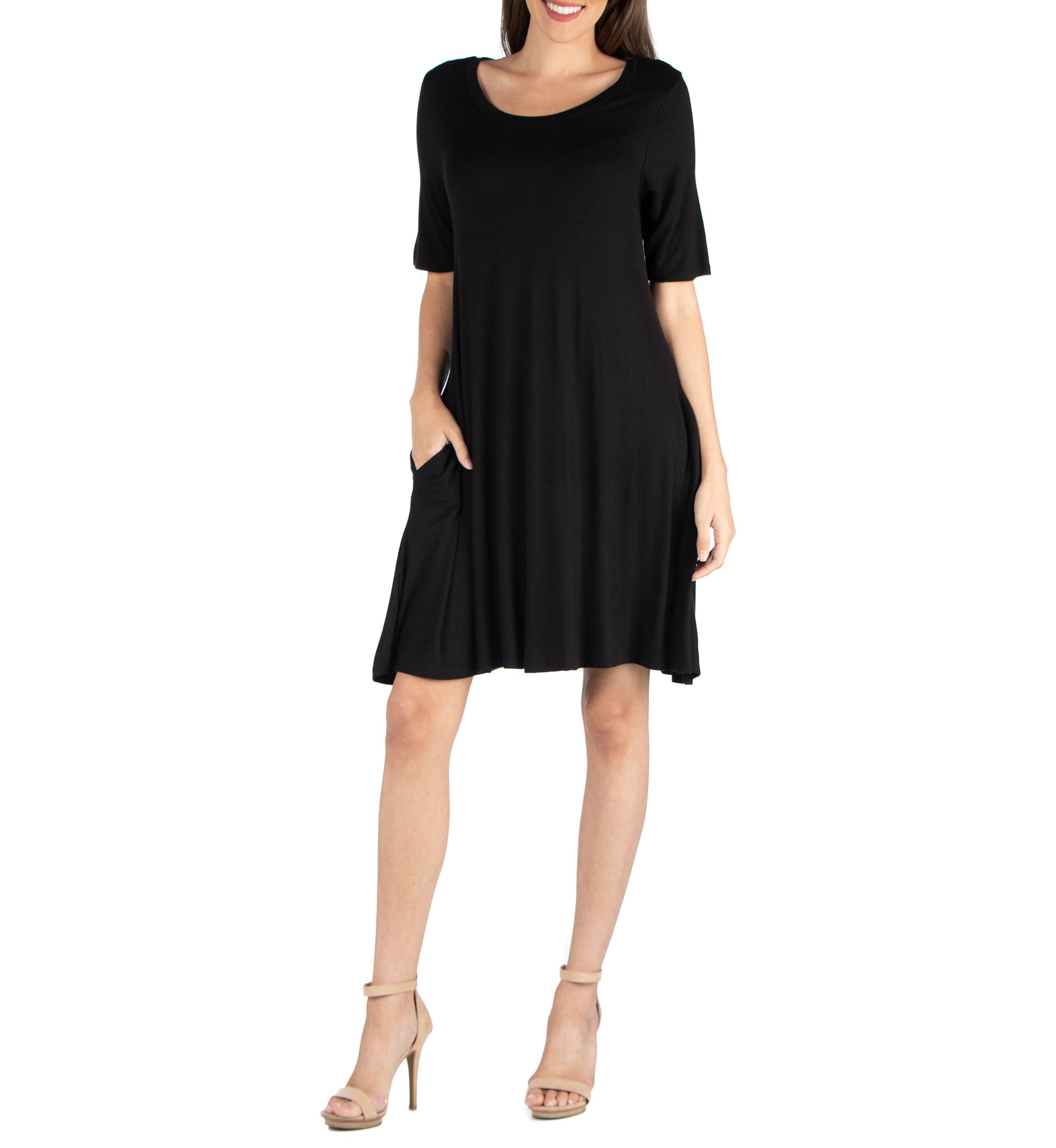 Womens T-Shirt Dress with Pockets