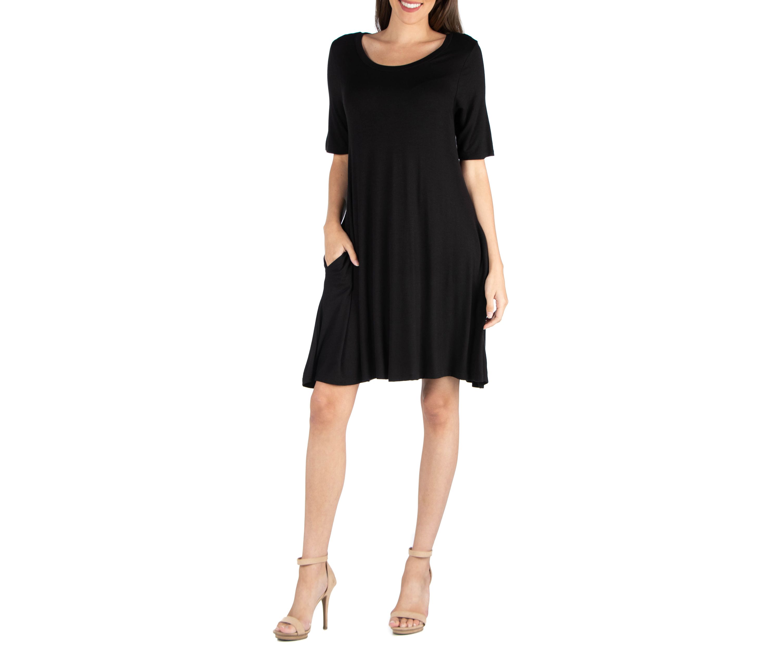 Womens T-Shirt Dress with Pockets