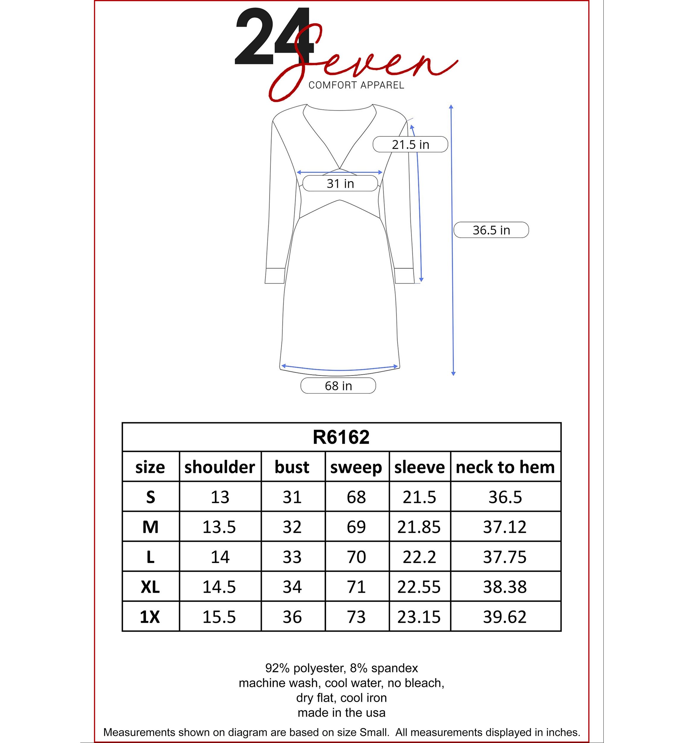 Womens Collared V-Neck 3/4 Sleeve Wrap Dress