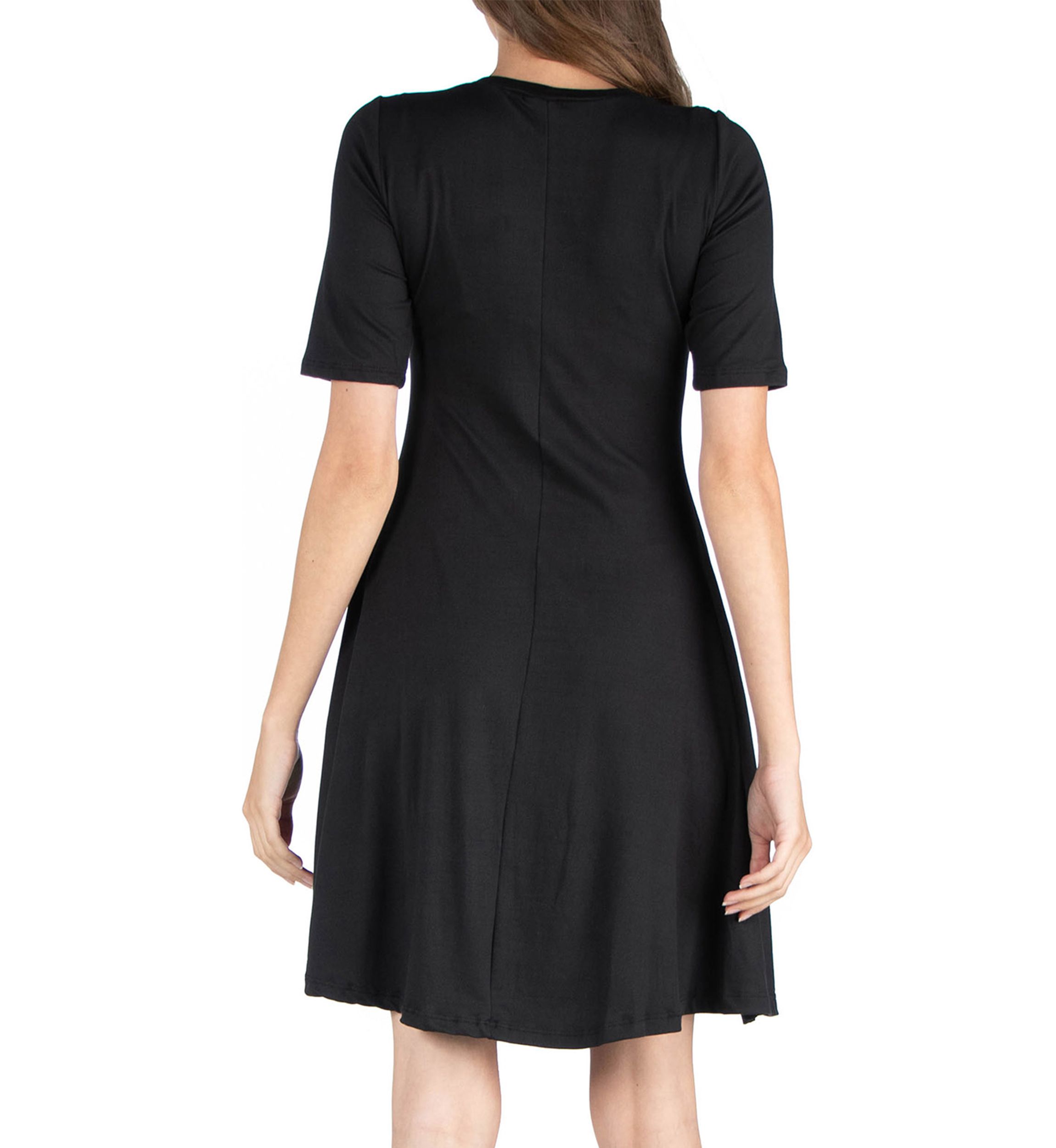 Womens A-Line Knee Length Dress